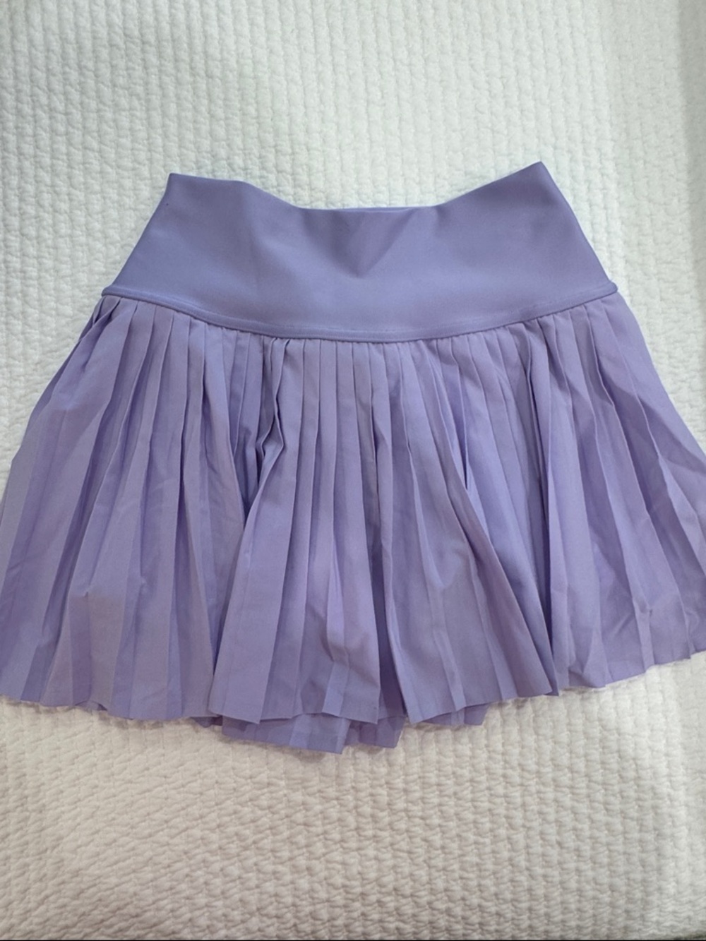 ALO Yoga Lavender Pleated Mini Skirt